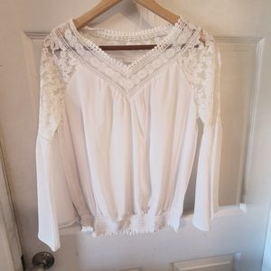 NY&C white long sleeve top